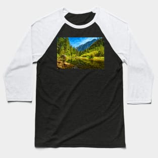 Merced River Yosemite Valley Baseball T-Shirt